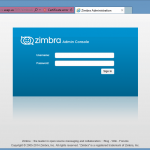 zimbra admin console