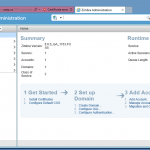 zimbra admin console